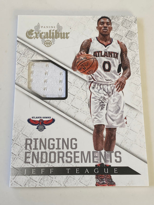 2014-15  Panini Excalibur Ringing Endorsements Game Worn Jersey #11 Jeff Teague