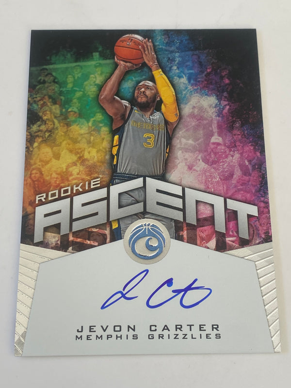 2018-19 Panini Chronicles Rookie Ascent Auto /99 #RA-JCT Jevon Carter