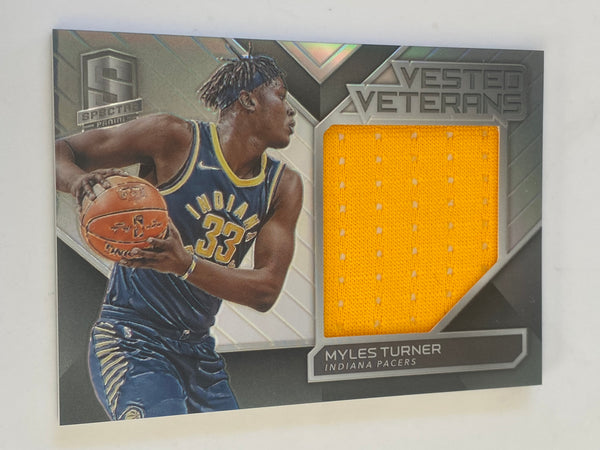 2017-18 Panini Spectra Vested Veterams /99 #VV-26 Myles Turner