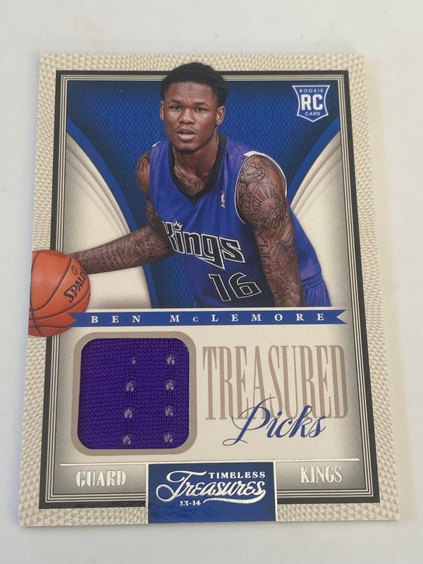 2013-14 Panini Timeless Treasures Treasured Picks Jersey #24 Ben McLemore RC