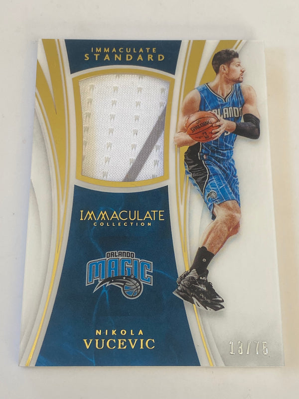 2015-16 Panini Immaculate Standard Jersey /75 #ST-NVU Nikola Vucevic