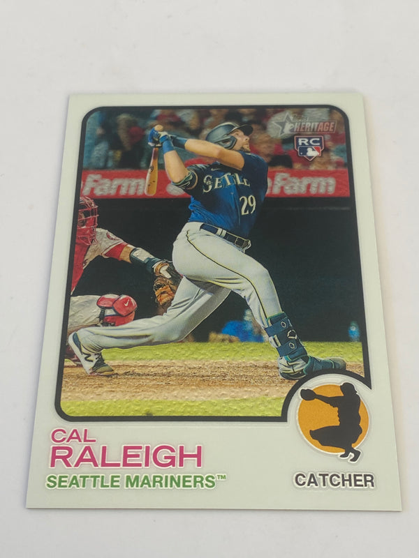 2022 Topps Heritage Chrome Refractor /999 #367 Cal Raleigh RC