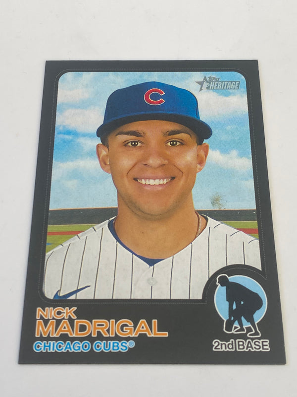 2022 Topps Heritage Black Border #314 Nick Madrigal