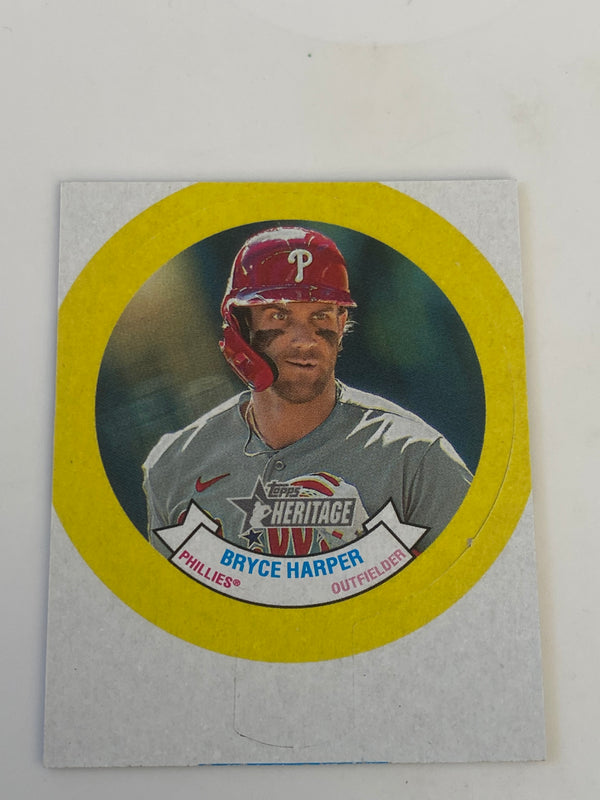 2022 Topps Heritage Stars of Baseball Bubble Gum Candy Lid #11 Bryce Harper