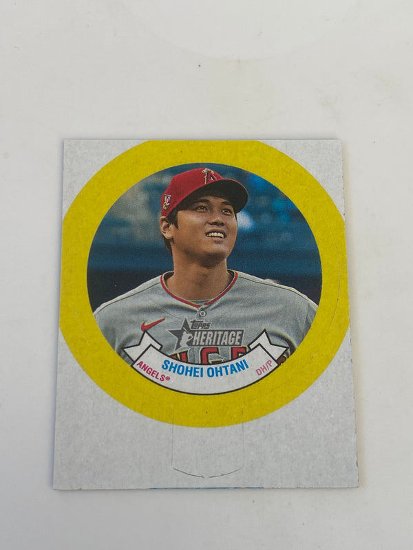 2022 Topps Heritage Stars of Baseball Bubble Gum Candy Lid #15 Shohei Ohtani