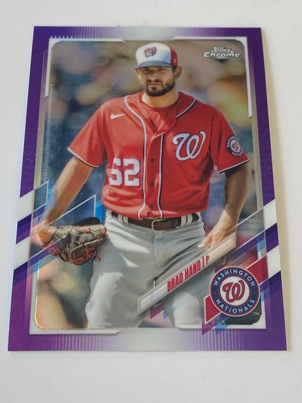 2021 Topps Chrome Update Purple Refractor #USC29 Brad Hand