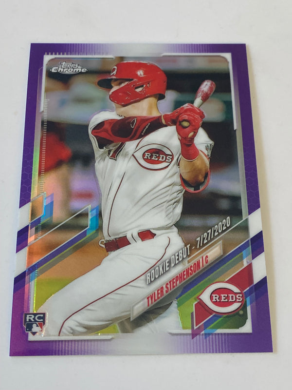 2021 Topps Chrome Update Purple Refractor #USC26 Tyler Stephenson RC