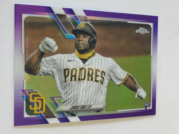 2021 Topps Chrome Update Purple Refractor #USC13 Jorge Ona RC