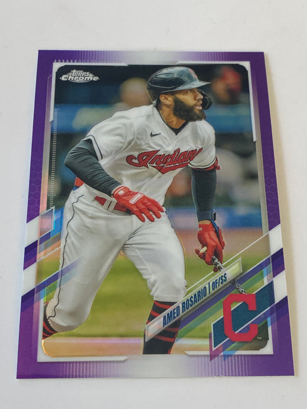 2021 Topps Chrome Update Purple Refractor #USC22 Amad Rosario