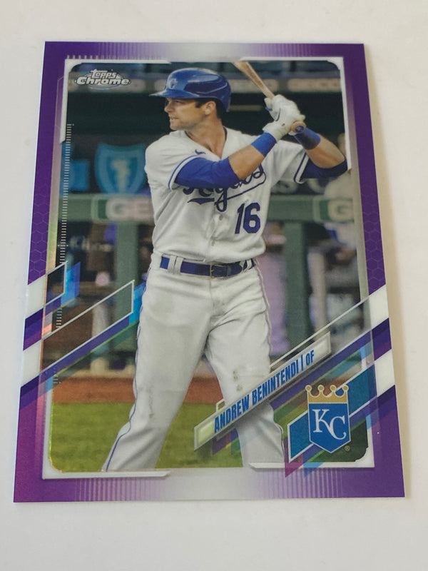 2021 Topps Chrome Update Purple Refractor #USC35 Andrew Benintendi