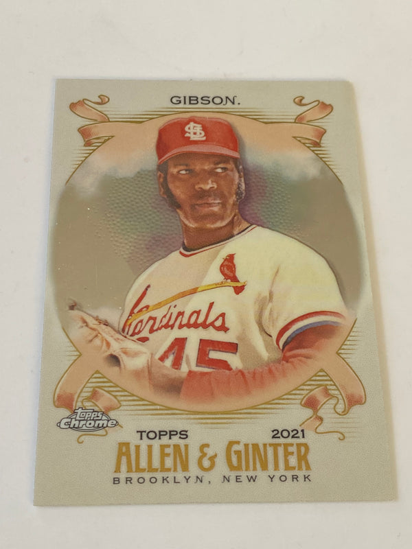 2021 Topps Chrome Allen & Ginter #81 Bob Gibson