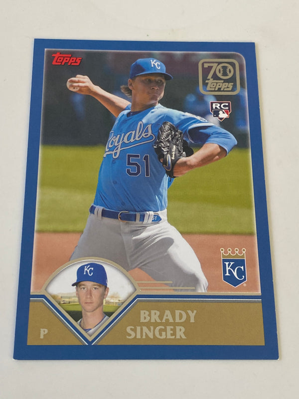 2021 Topps Update 70 Years of Topps Insert #70YT-53 Brady Singer RC