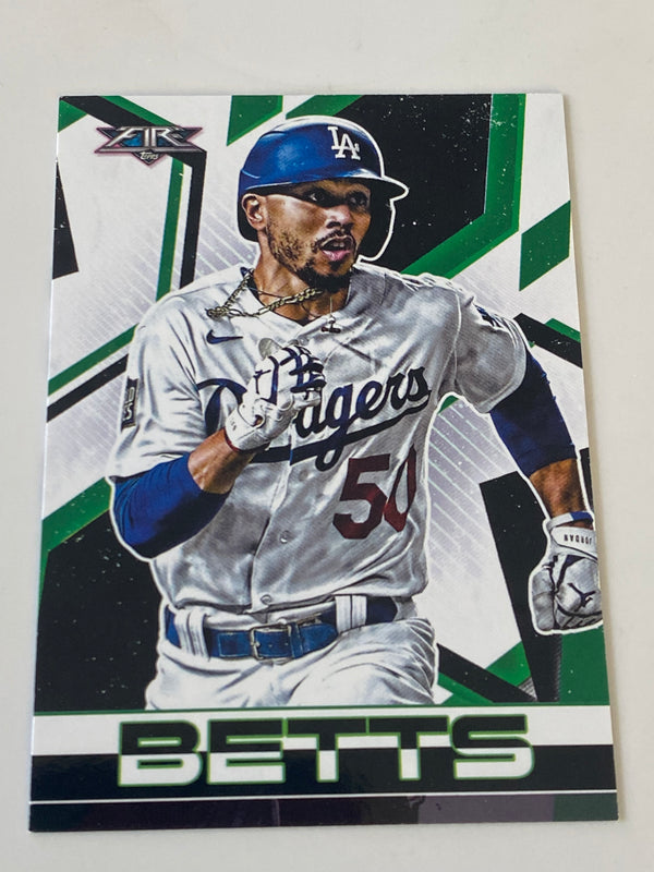 2021 Topps Fire #182 Mookie Betts