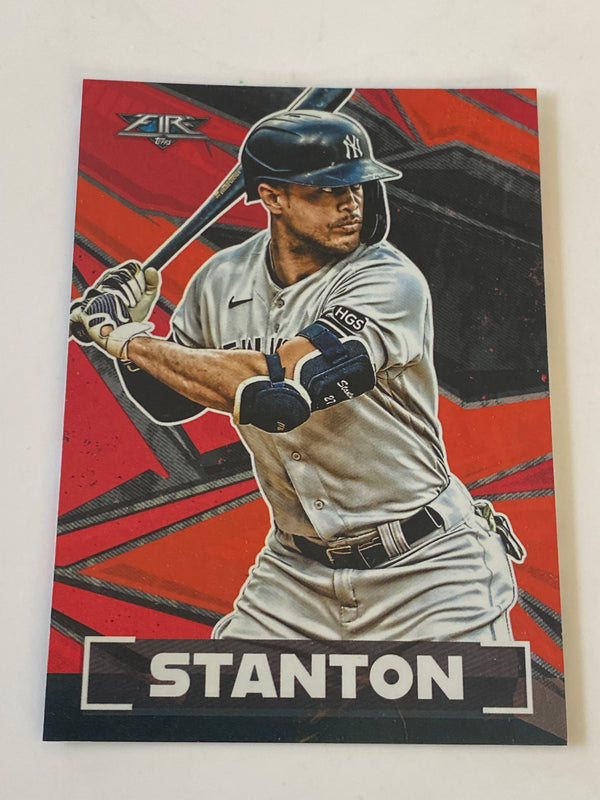 2021 Topps Fire Flame #168 Giancarlo Stanton