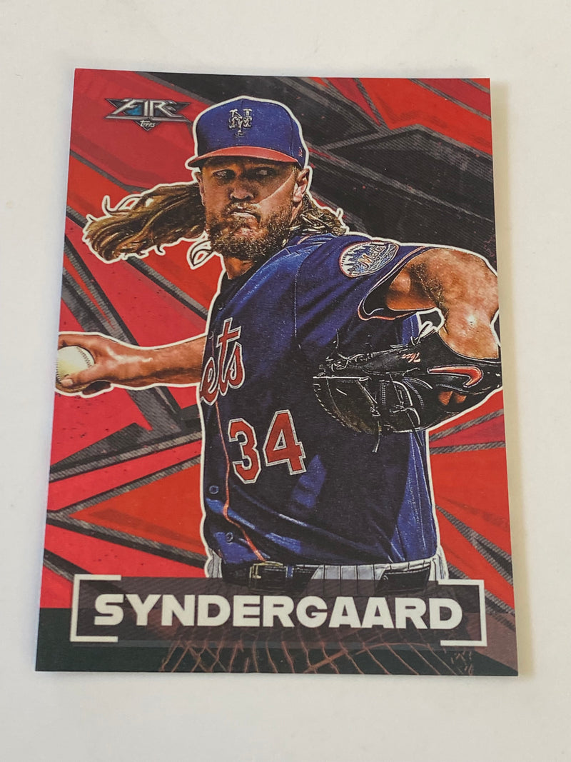 2021 Topps Fire Flame #175 Noah Syndergaard