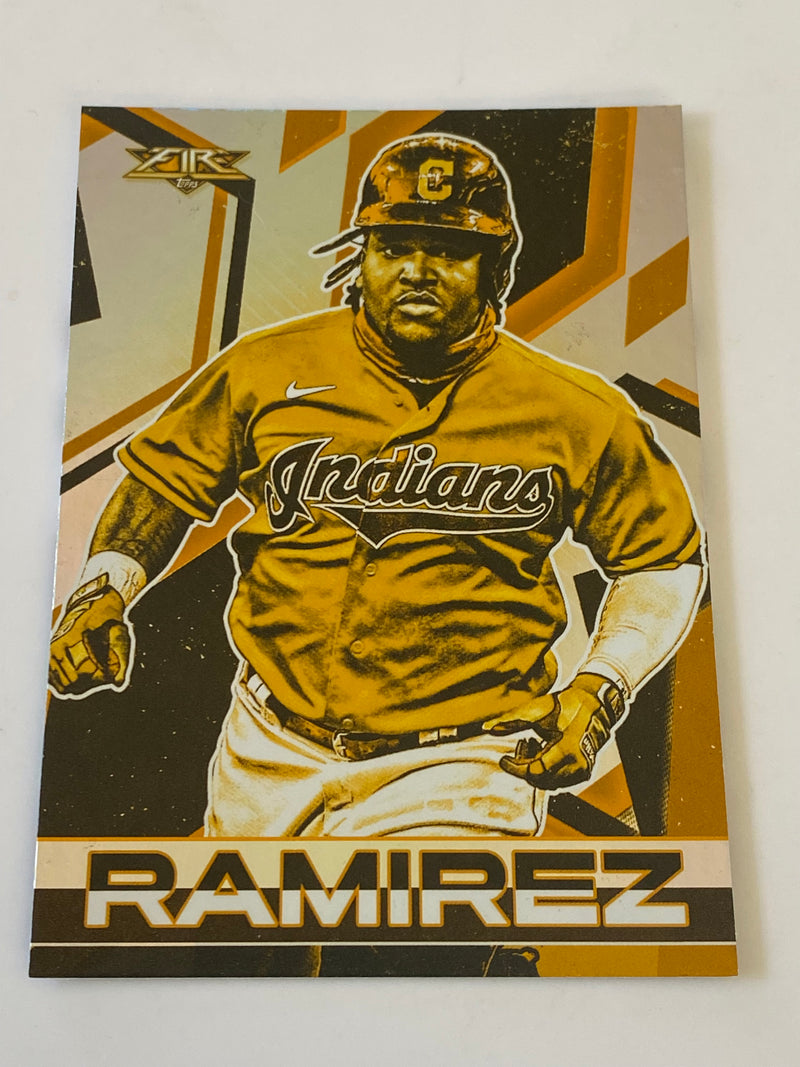 2021 Topps Fire Gold #33 Jose Ramirez