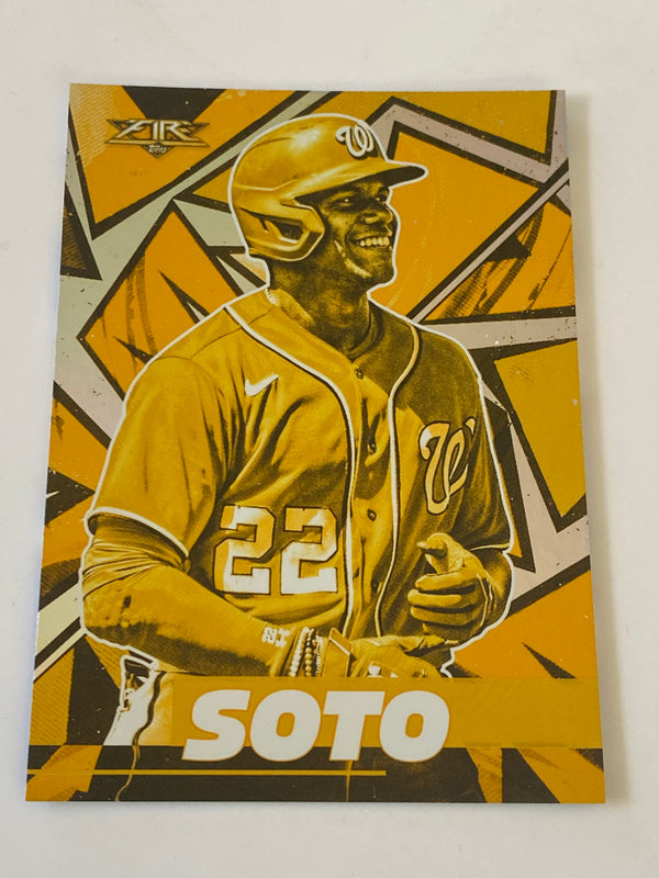 2021 Topps Fire Gold #159 Juan Soto