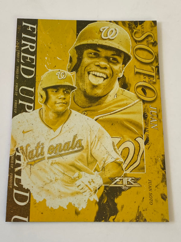 2021 Topps Fire Fired Up Gold #FIU-6 Juan Soto