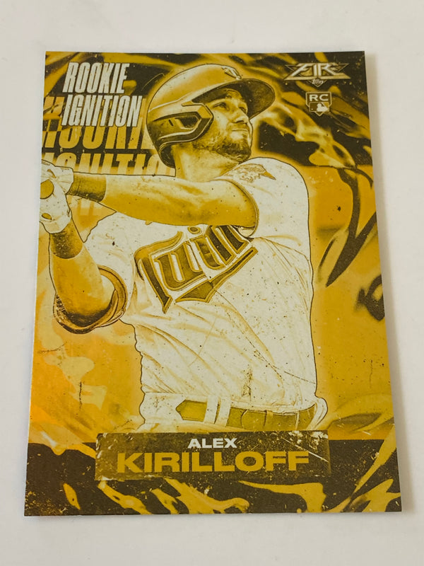 2021 Topps Fire Rookie Ignition Gold #RI-8 Alex Kirilloff RC