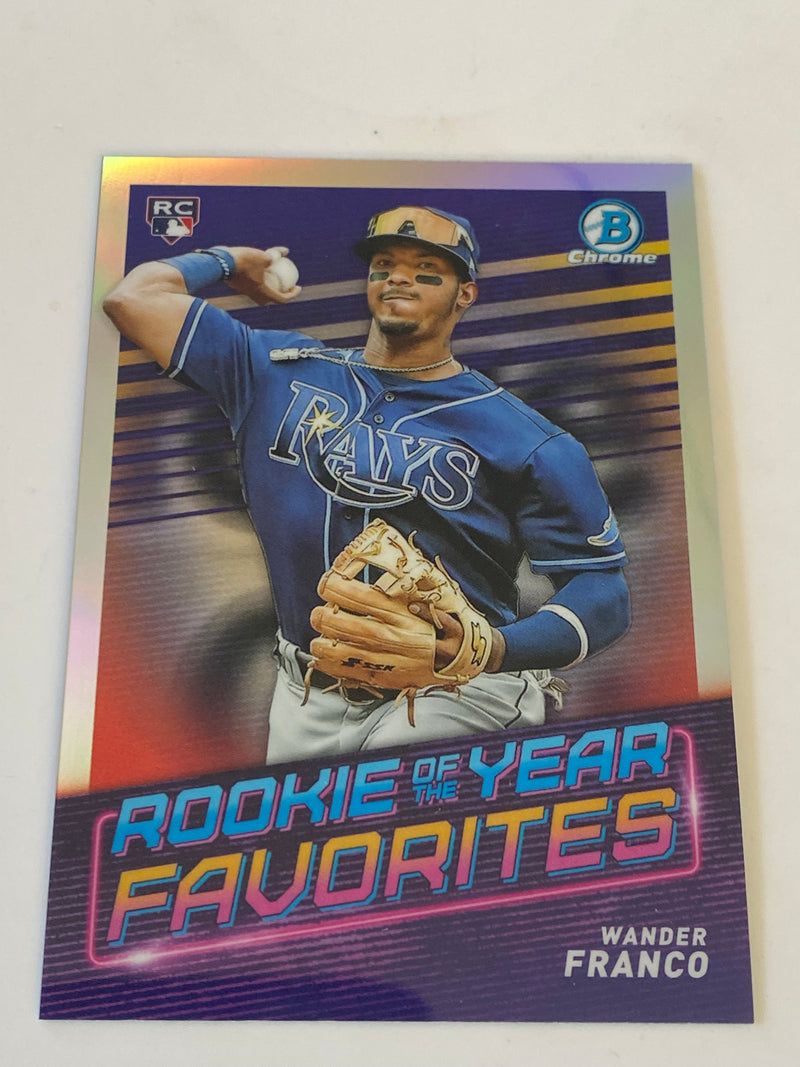 2022 Bowman Chrome Rookie Of The Year Favorites Refractor #ROYF-1 Wander Franco RC