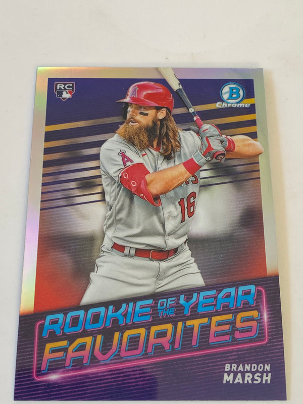 2022 Bowman Chrome Rookie Of The Year Favorites Refractor #ROYF-3 Brandon Marsh RC