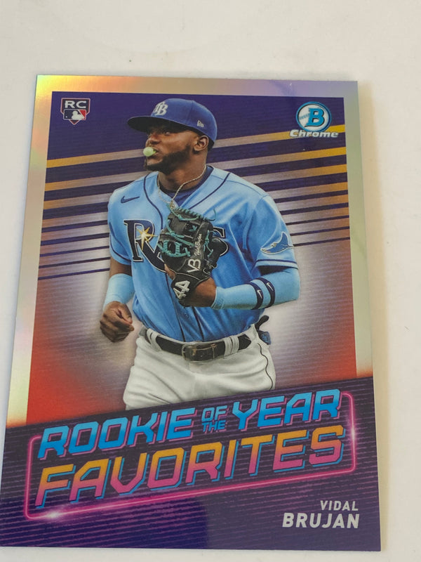 2022 Bowman Chrome Rookie Of The Year Favorites Refractor #ROYF-4 Vidal Brujan RC