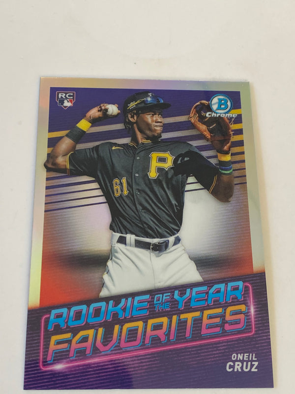 2022 Bowman Chrome Rookie Of The Year Favorites Refractor #ROYF-5 Oneil Cruz RC