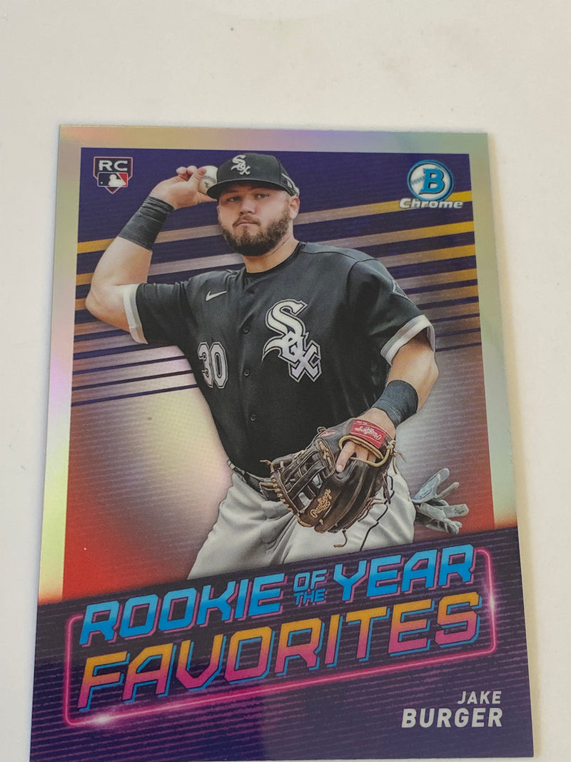 2022 Bowman Chrome Rookie Of The Year Favorites Refractor #ROYF-6 Jake Burger RC