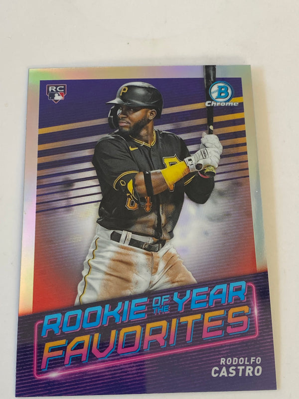 2022 Bowman Chrome Rookie Of The Year Favorites Refractor #ROYF-12 Rodolfo Castro RC