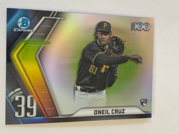 2022 Bowman Chrome Top 100 Prospects Refractor #BTP-39 Oneil Cruz