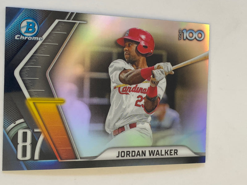 2022 Bowman Chrome Top 100 Prospects Refractor #BTP-87 Jordan Walker