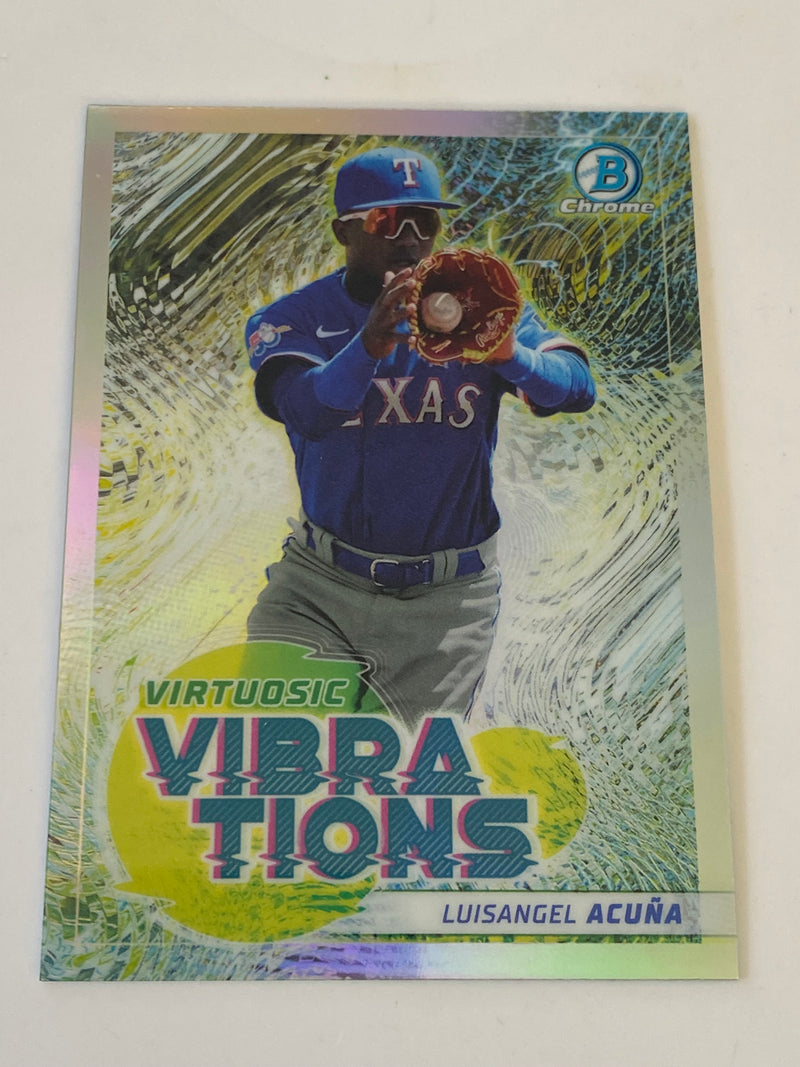 2022 Bowman Chrome Virtuosic Vibrations Refractor #VV-19 Luisangel Acuna