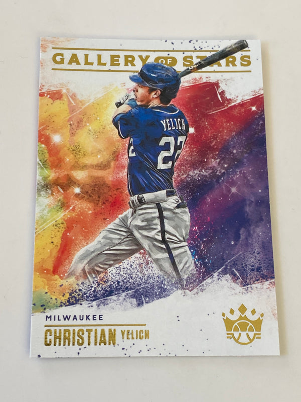 2022 Panini Diamond Kings Gallery Of Stars #GS-11 Christian Yelich