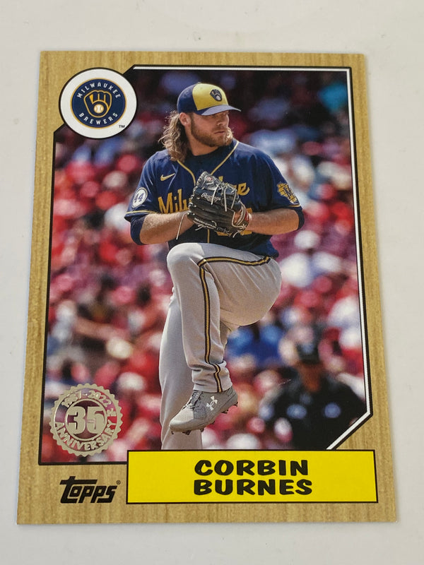 2022 Topps Series 1 1987 35th Anniversary #T87-39 Corbin Burnes