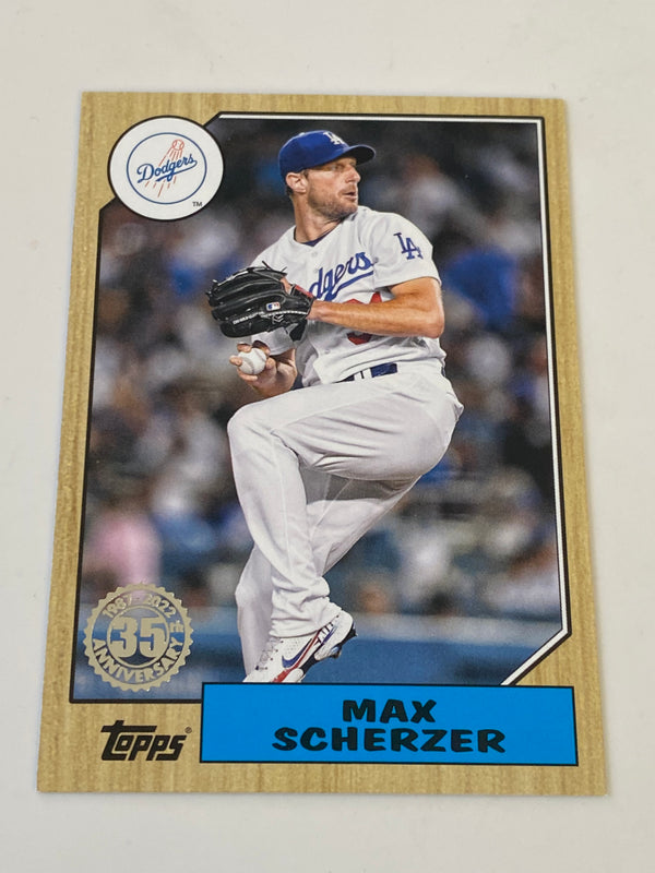 2022 Topps Series 1 1987 35th Anniversary #T87-62 Max Scherzer