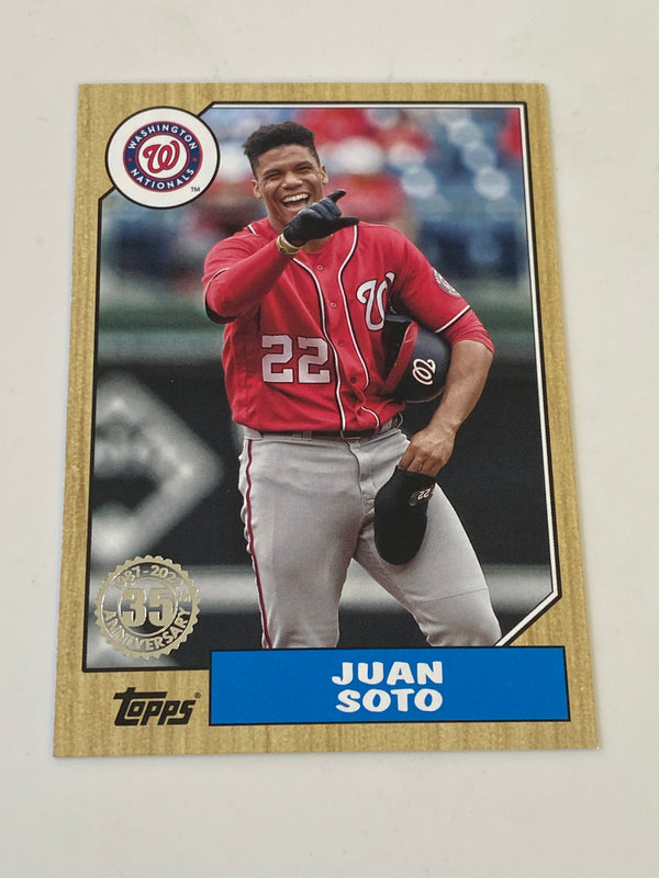 2022 Topps Series 1 1987 35th Anniversary #T87-79 Juan Soto