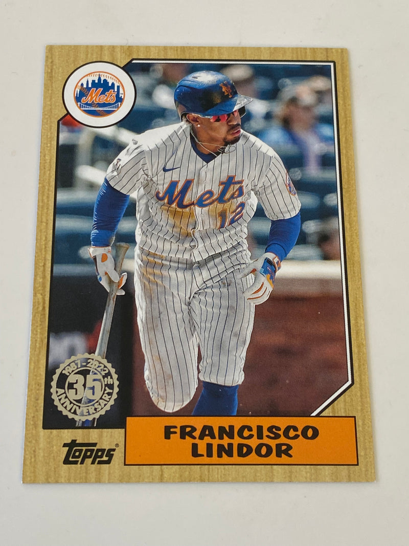 2022 Topps Series 1 1987 35th Anniversary #T87-85 Francisco Lindor