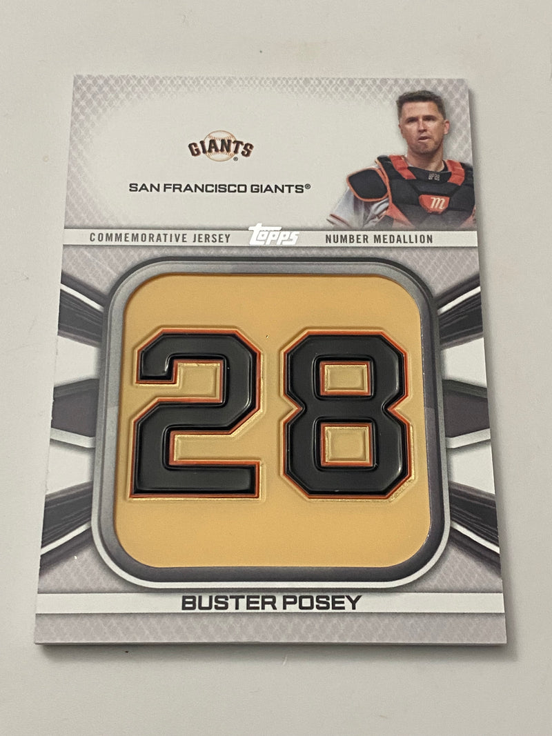 2022 Topps Commemorative Jersey Number Medallion #JNB-BP Buster Posey