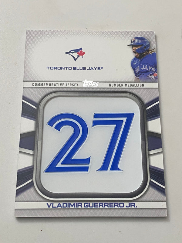 2022 Topps Commemorative Jersey Number Medallion #JNB-VG Vladimir Guerrero Jr