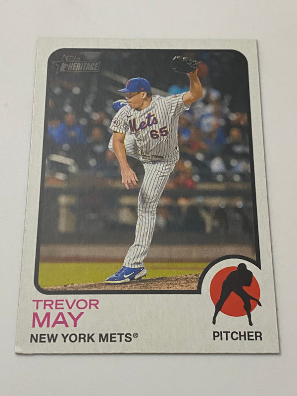 2022 Topps Heritage High Number SP #411 Trevor May