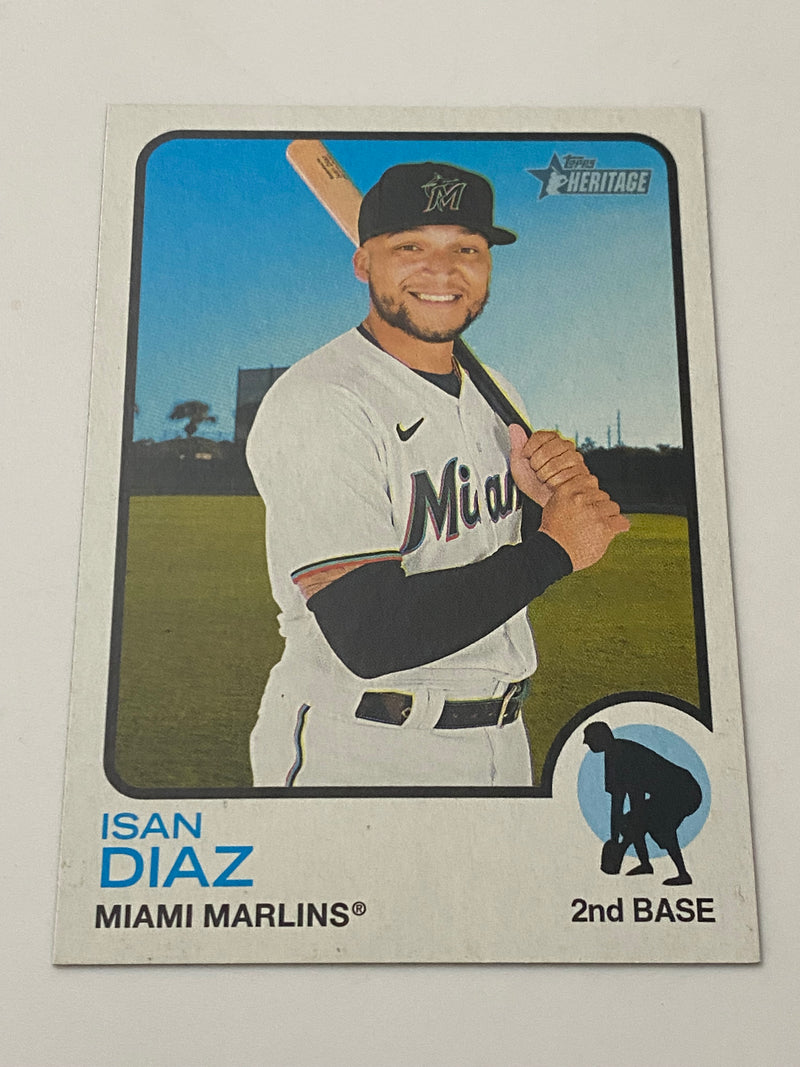 2022 Topps Heritage High Number SP #451 Isan Diaz