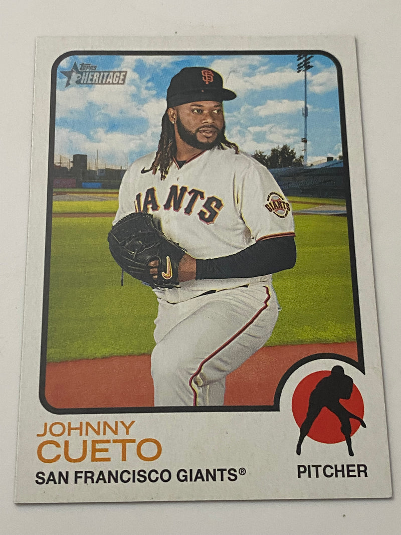 2022 Topps Heritage High Number SP #458 Johnny Cueto