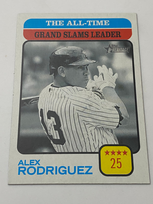 2022 Topps Heritage High Number SP #478 Alex Rodriguez