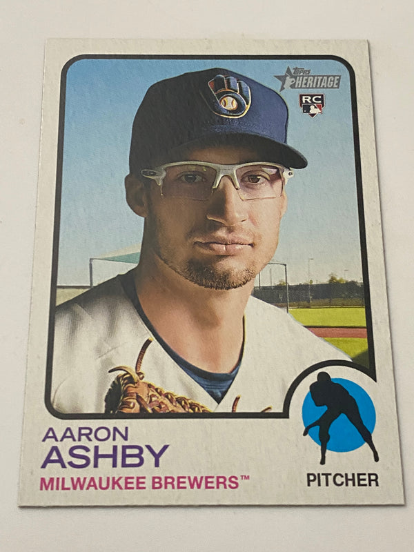 2022 Topps Heritage High Number SP #485 Aaron Ashby RC