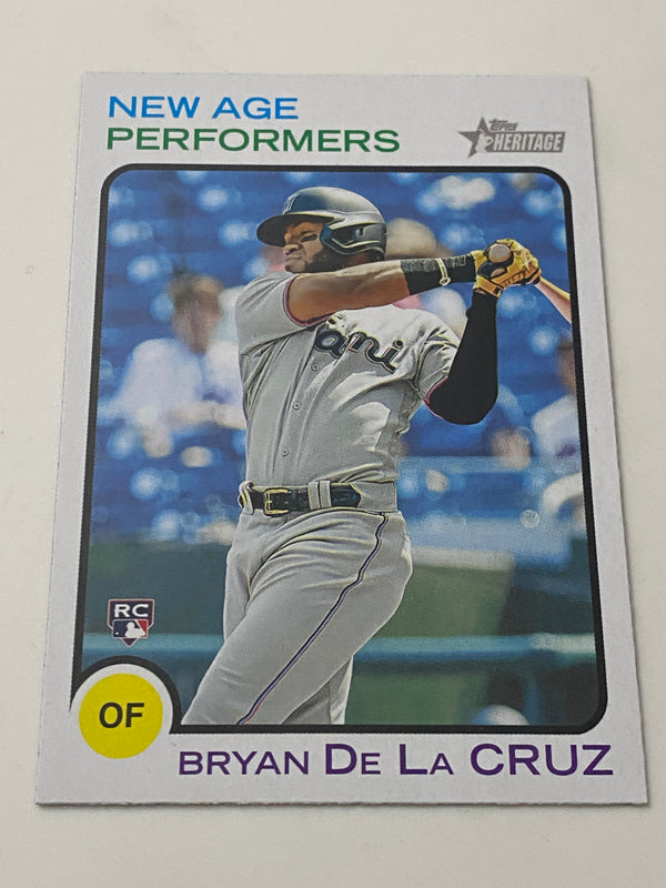 2022 Topps Heritage New Age Performers #NAP-14 Bryan De La Cruz RC