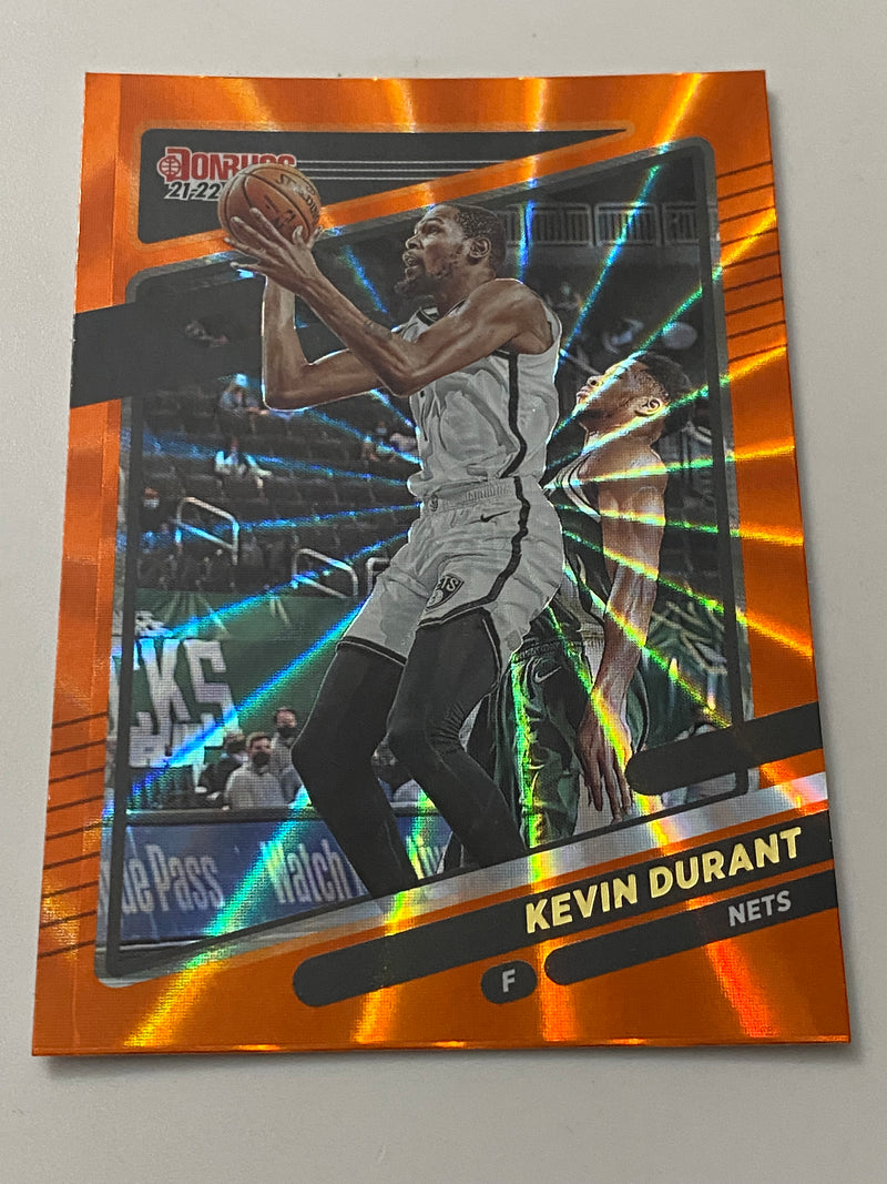 2021-22 Panini Donruss Orange Holo Laser #8 Kevin Durant