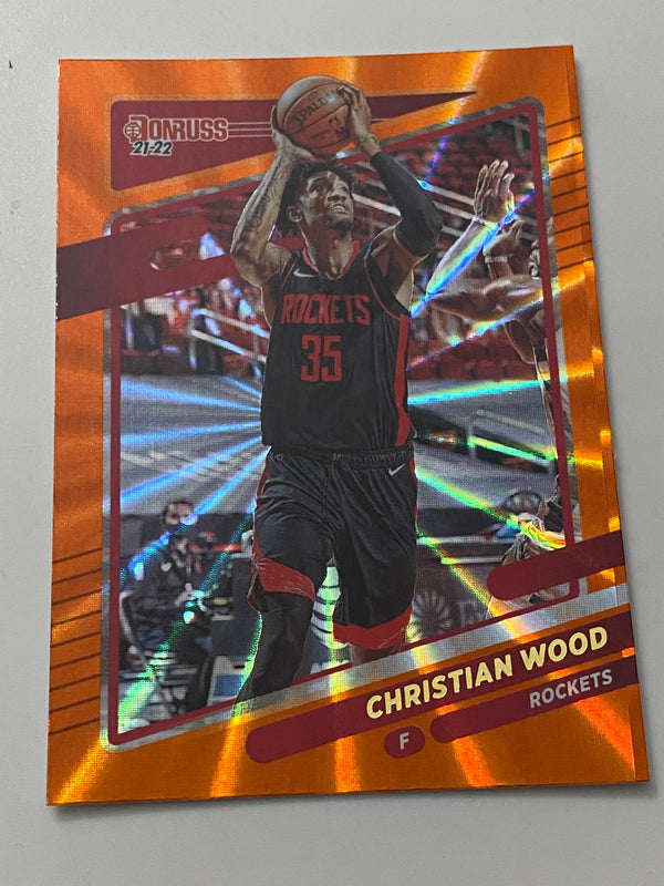 2021-22 Panini Donruss Orange Holo Laser #69 Christian Wood