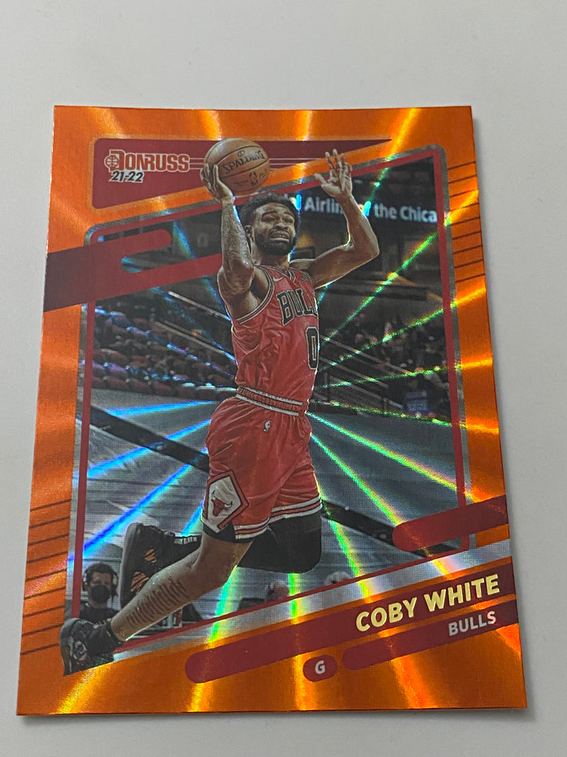 2021-22 Panini Donruss Orange Holo Laser #165 Coby White