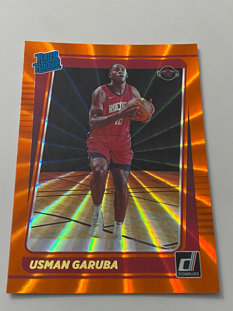 2021-22 Panini Donruss Orange Holo Laser RR #238 Usman Garuba RC