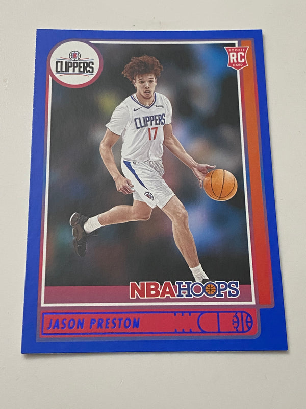 2021-22 Panini Hoops Blue #242 Jason Preston RC